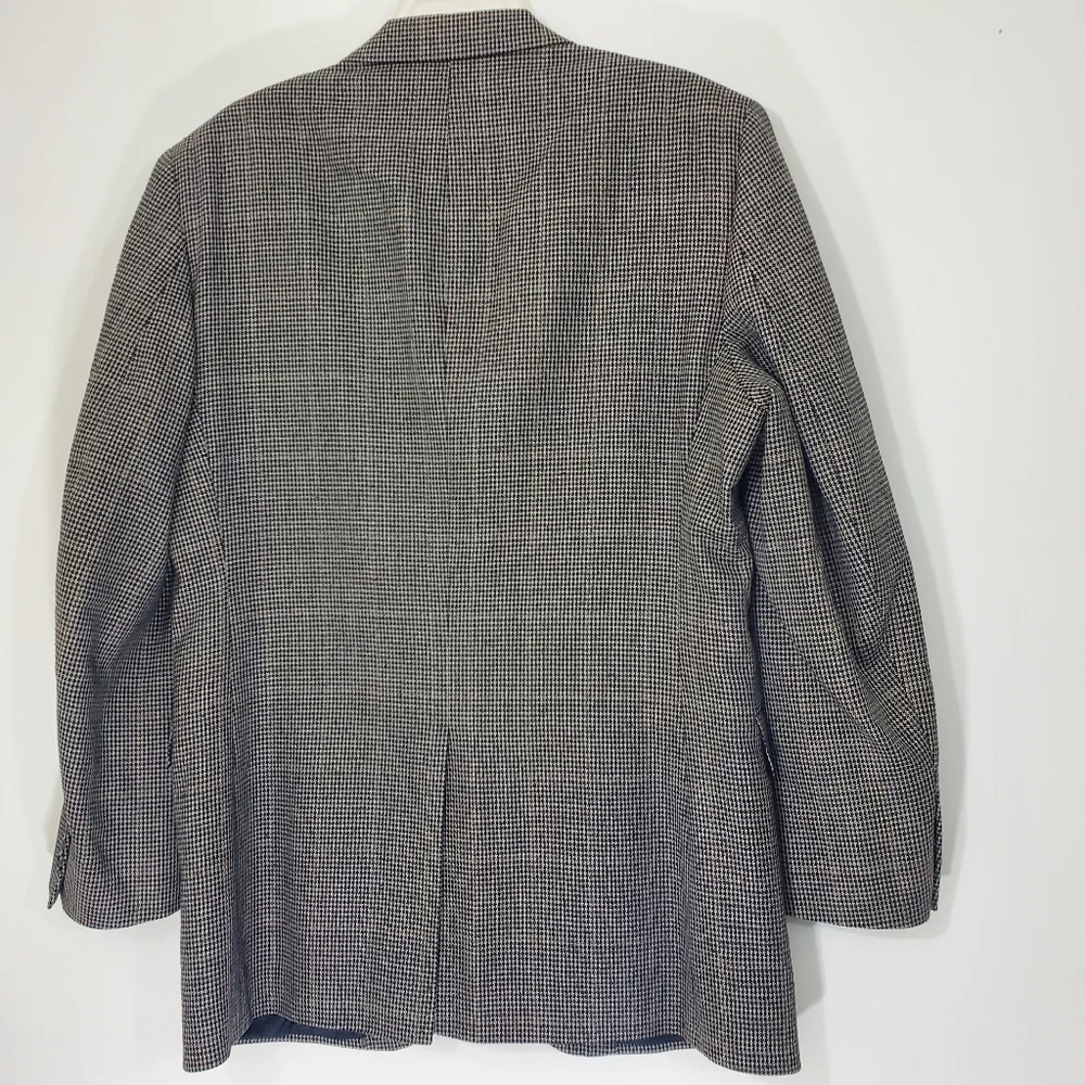 Jos. A. Bank Wool/Silk Checked Blazer, Size 41L